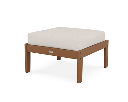 Country Living Cottage Deep Seating Ottoman in Teak / Cast Ash