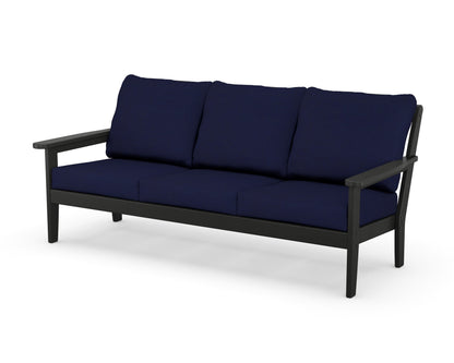 Country Living Cottage Deep Seating Sofa in Black / Navy