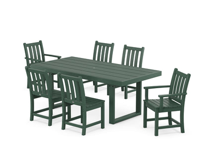 POLYWOOD® Traditional Garden 7-Piece Dining Set in Green