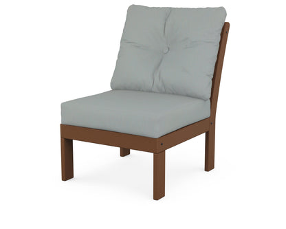 POLYWOOD® Vineyard Modular Armless Chair in Teak / Spa