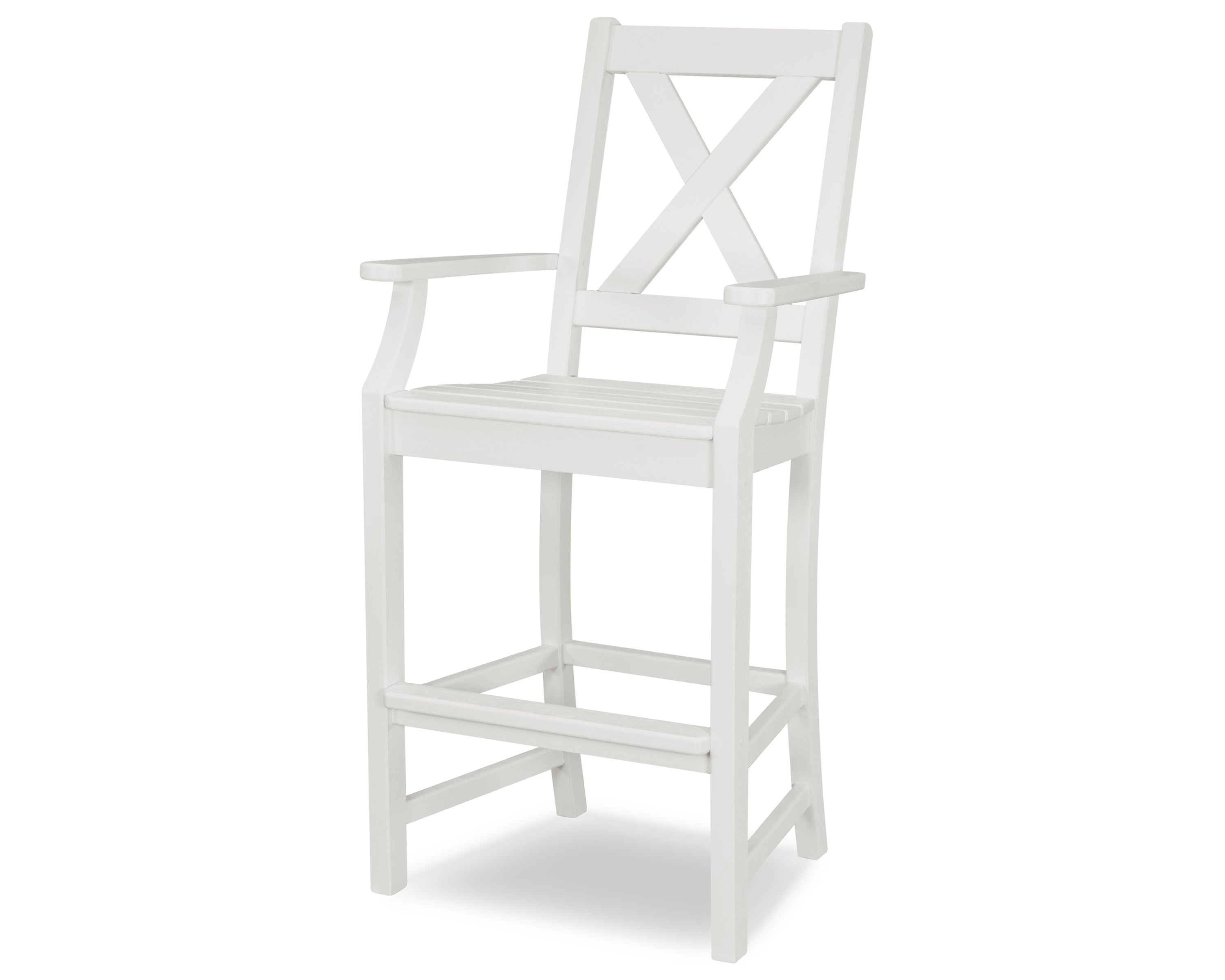 POLYWOOD® Braxton Bar Arm Chair in White