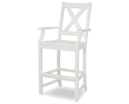 POLYWOOD® Braxton Bar Arm Chair in White