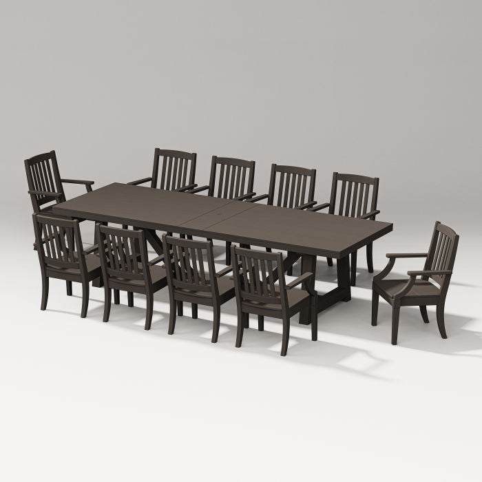 Estate 11-piece A-frame Table Dining Set