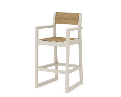 POLYWOOD® EDGE Sling Bar Arm Chair in Sand / Burlap Sling