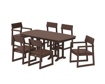 POLYWOOD® EDGE 7-Piece Dining Set in Mahogany