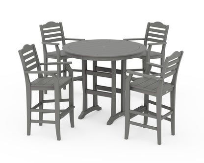 Draper James™ by  POLYWOOD® Savannah 5-Piece Round Bar Set in Slate Grey