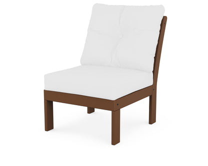 POLYWOOD® Vineyard Modular Armless Chair in Teak / Natural
