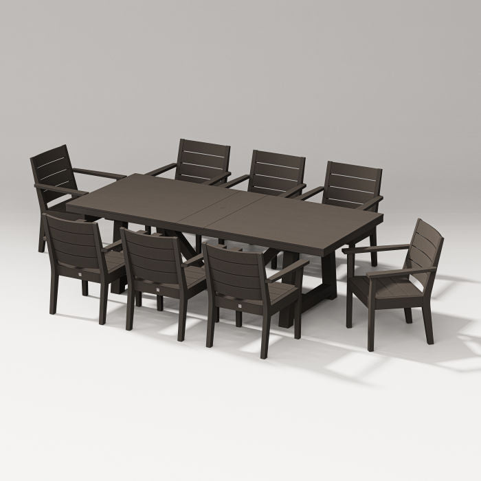 Latitude 9-piece A-frame Table Dining Set