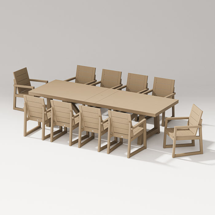 Elevate 11-piece A-frame Table Dining Set