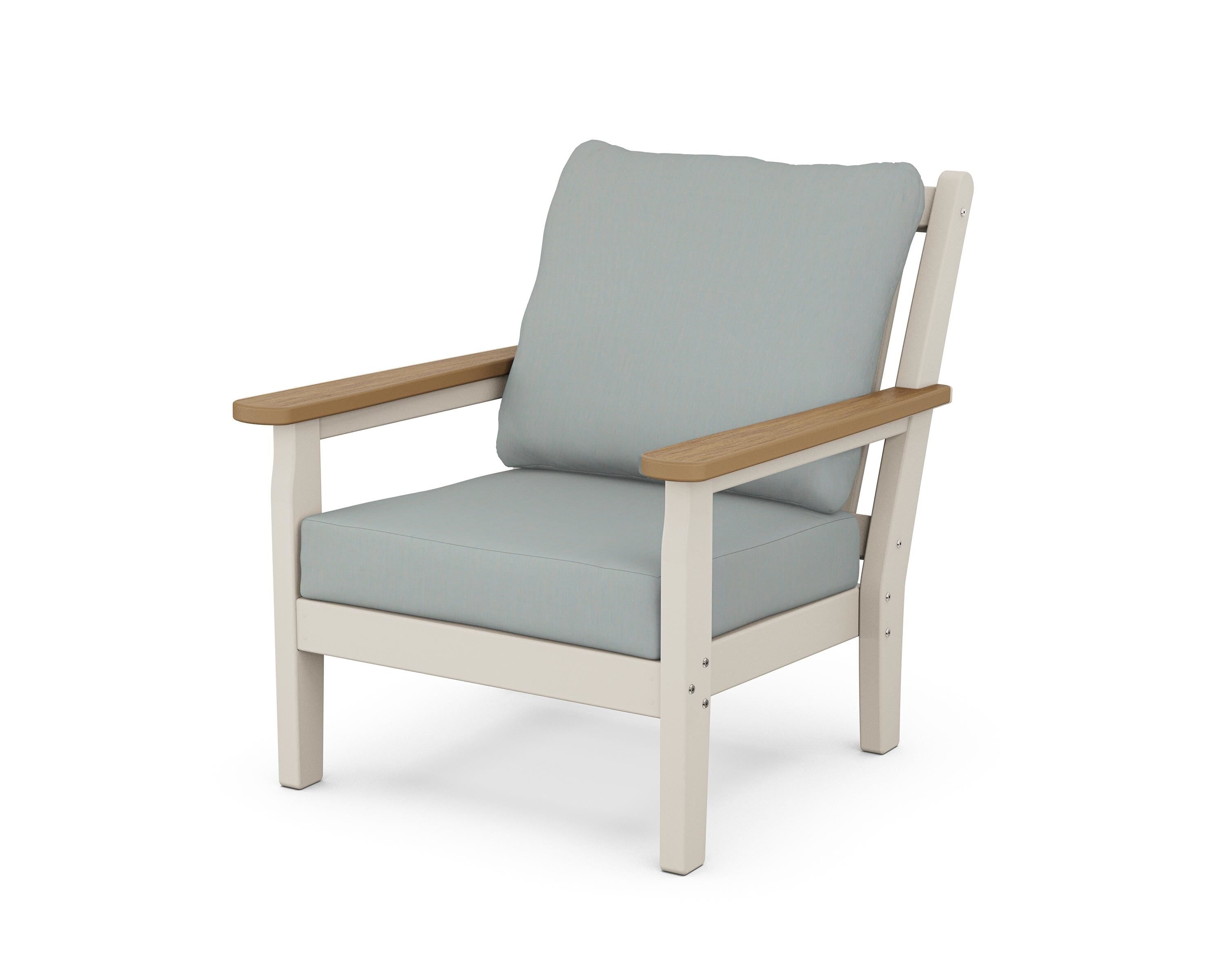 POLYWOOD® Chippendale Deep Seating Chair in Sand / Natural / Spa