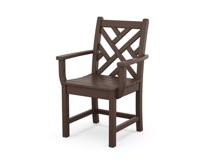 POLYWOOD® Chippendale Dining Arm Chair in Mahogany