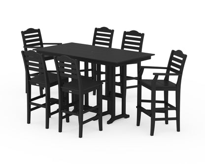 Draper James™ by  POLYWOOD® Savannah 7-Piece Farmhouse Bar Set in Black