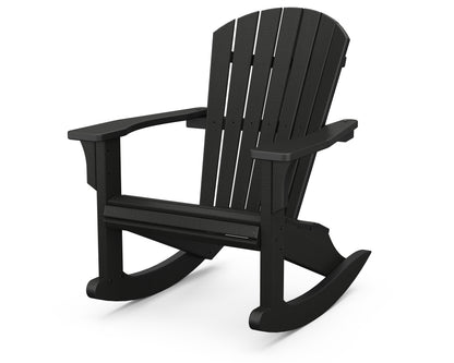 POLYWOOD® Seashell Rocking Chair in Black