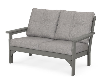 POLYWOOD® Vineyard Deep Seating Loveseat in Slate Grey / Grey Mist