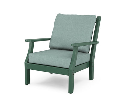 Country Living Wovendale Deep Seating Chair in Green / Glacier Spa