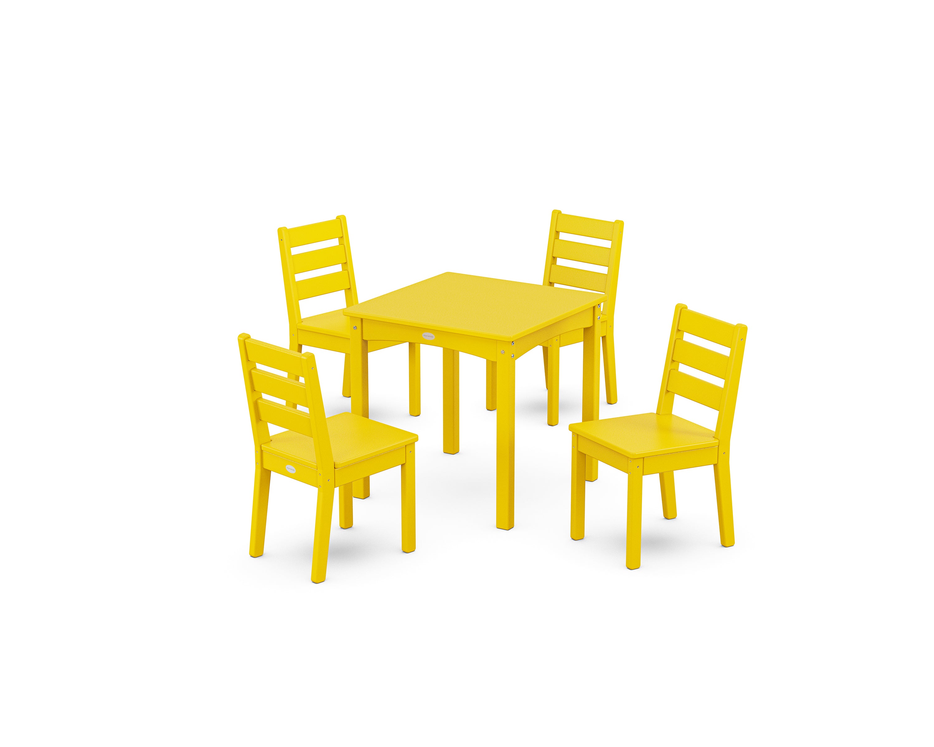 POLYWOOD® Lakeside Kids 5-Piece Dining Set in Lemon