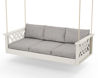Country Living Wovendale Daybed Swing in Sand / Grey Mist