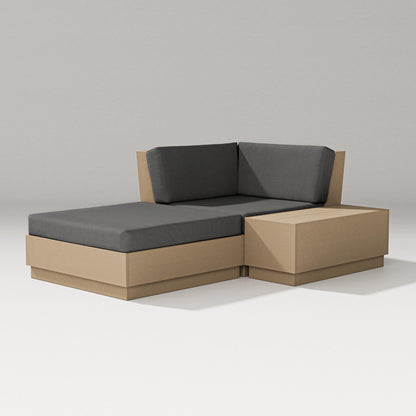 PW Designer Series Elevate Corner Chaise in Vintage Sahara / Spectrum Carbon
