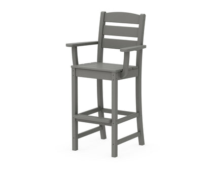 POLYWOOD® Lakeside Bar Arm Chair in Slate Grey