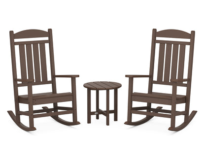 POLYWOOD® Presidential 3-Piece Rocker Set in Mahogany