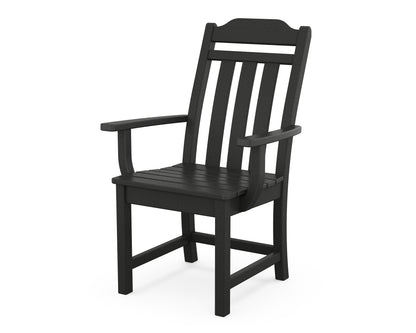 Country Living Cottage Dining Arm Chair in Black
