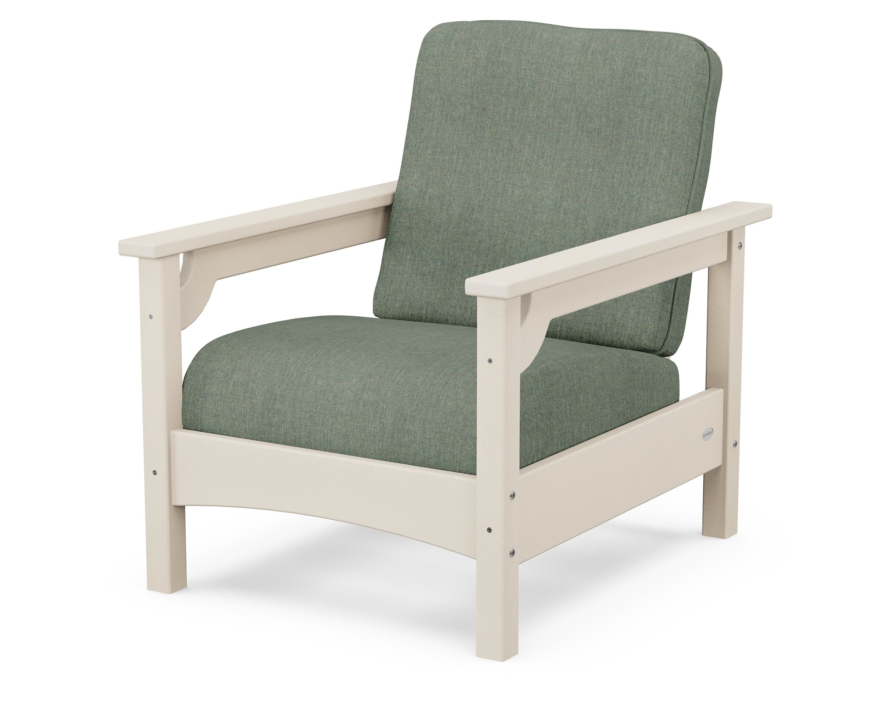 POLYWOOD® Club Chair in Sand / Cast Sage