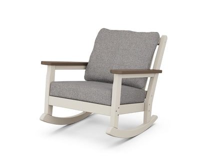 POLYWOOD® Chippendale Deep Seating Rocking Chair in Sand / Kona / Grey Mist