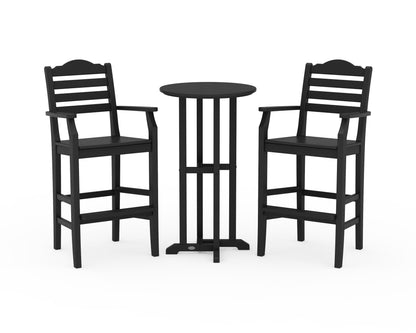 Draper James™ by  POLYWOOD® Savannah 3-Piece Farmhouse Bar Set in Black