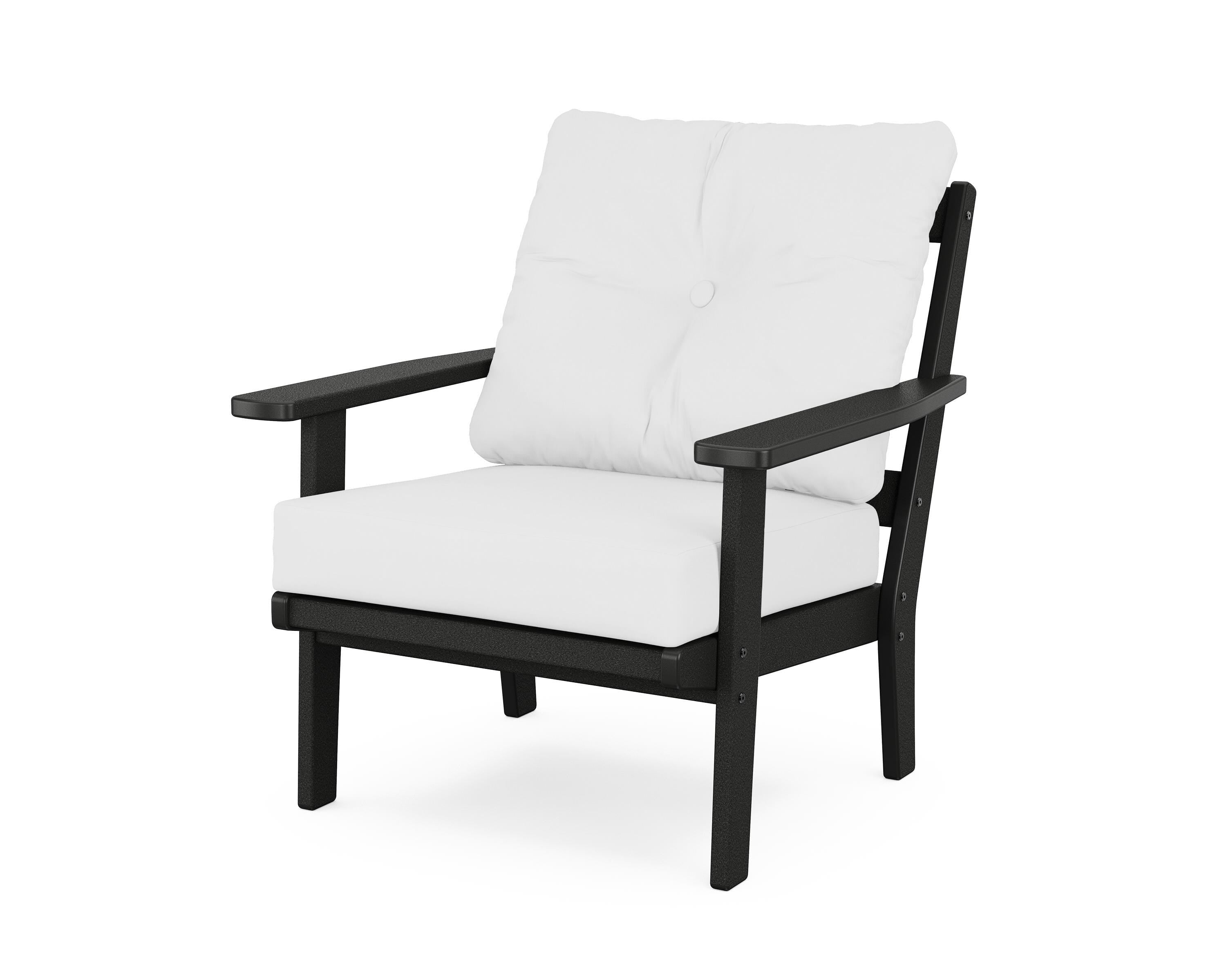 POLYWOOD® Prairie Deep Seating Chair in Black / Natural
