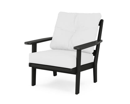 POLYWOOD® Prairie Deep Seating Chair in Black / Natural
