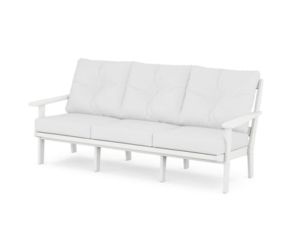 POLYWOOD® Mission Deep Seating Sofa in White / Natural