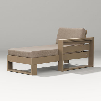 PW Designer Series Latitude Modular Right Arm Chaise in Vintage Sahara / Spiced Burlap