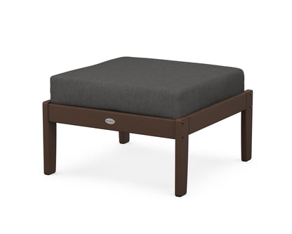 POLYWOOD® Braxton Deep Seating Ottoman in Mahogany / Spectrum Carbon