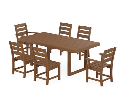 POLYWOOD® Lakeside 7-Piece Dining Set in Teak