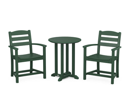 POLYWOOD® La Casa Café 3-Piece Round Bistro Dining Set in Green
