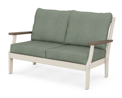 POLYWOOD® Braxton Deep Seating Loveseat in Sand / Kona / Cast Sage