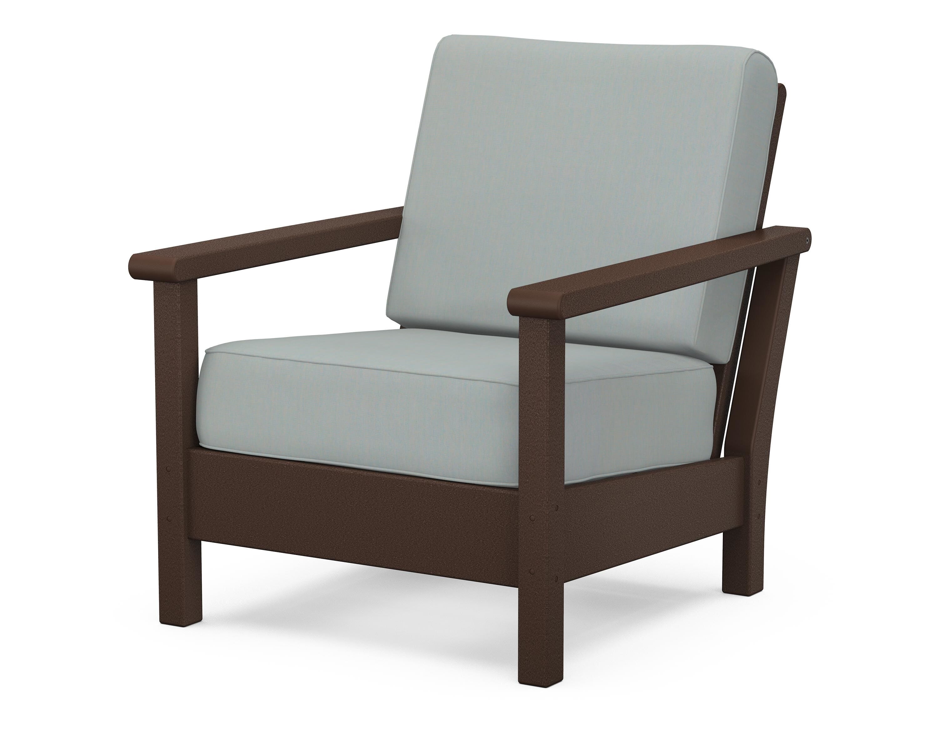 POLYWOOD® Harbour Deep Seating Chair in Mahogany / Spa