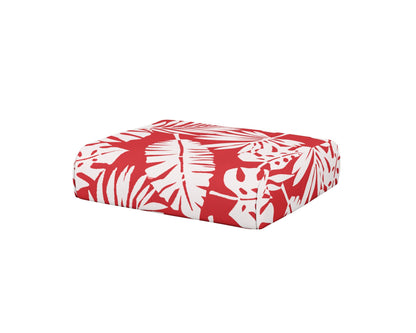POLYWOOD® Club Ottoman Cushion in Leaf Crimson