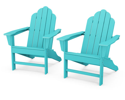 POLYWOOD® Long Island Adirondack 2-Piece Set in Aruba