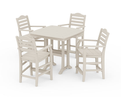 Draper James™ by  POLYWOOD® Savannah 5-Piece Counter Set with Trestle Legs in Sand