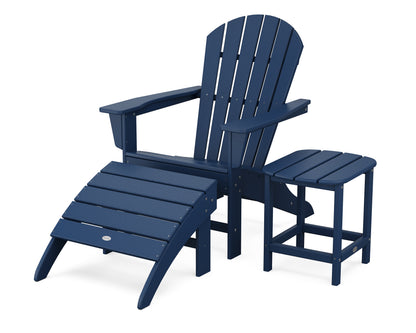 POLYWOOD® South Beach Adirondack 3-Piece Set in Navy