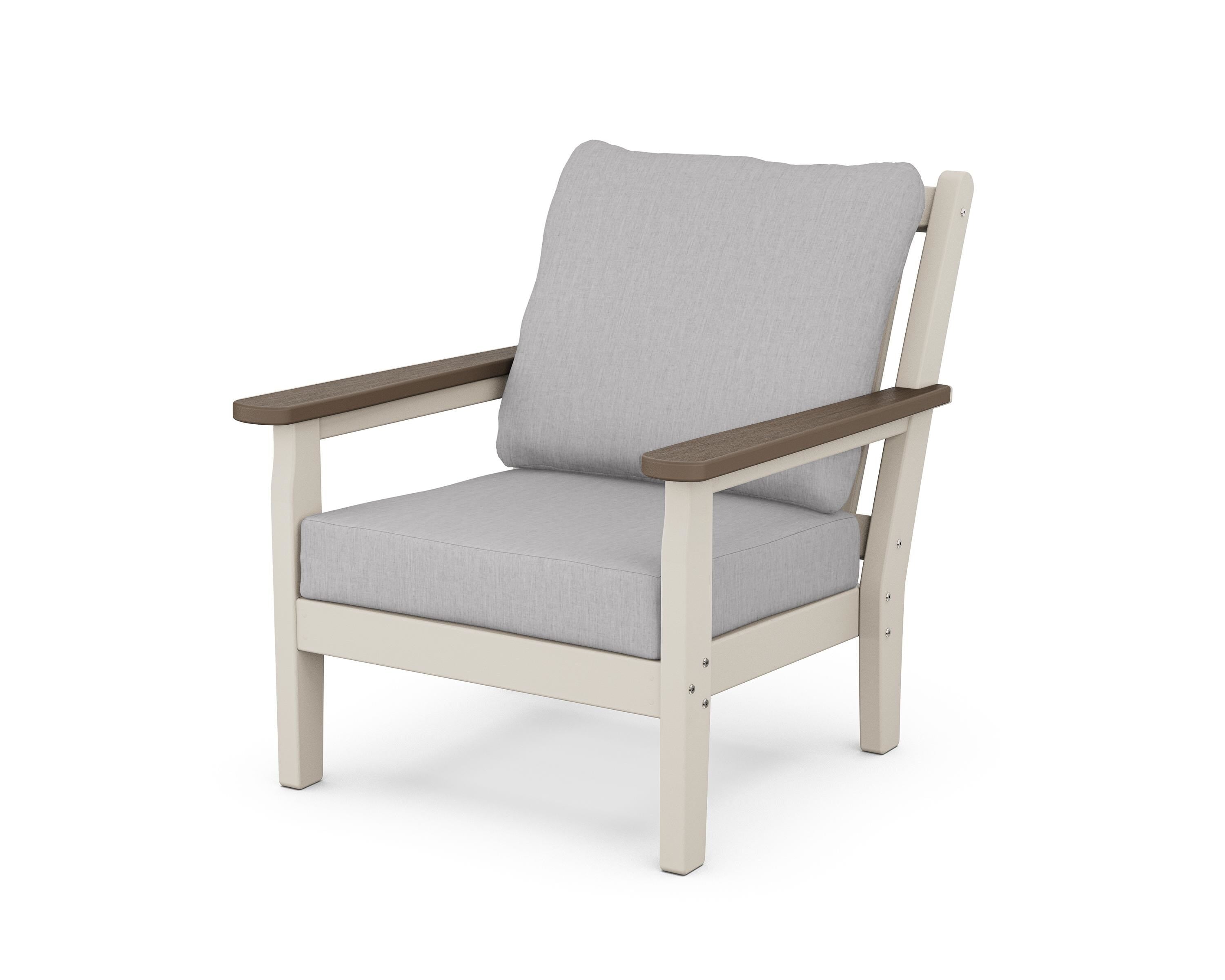 POLYWOOD® Chippendale Deep Seating Chair in Sand / Kona / Granite