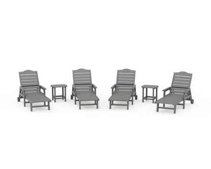 Draper James™ by  POLYWOOD® 6-Piece Savannah Chaise Lounge Set in Slate Grey