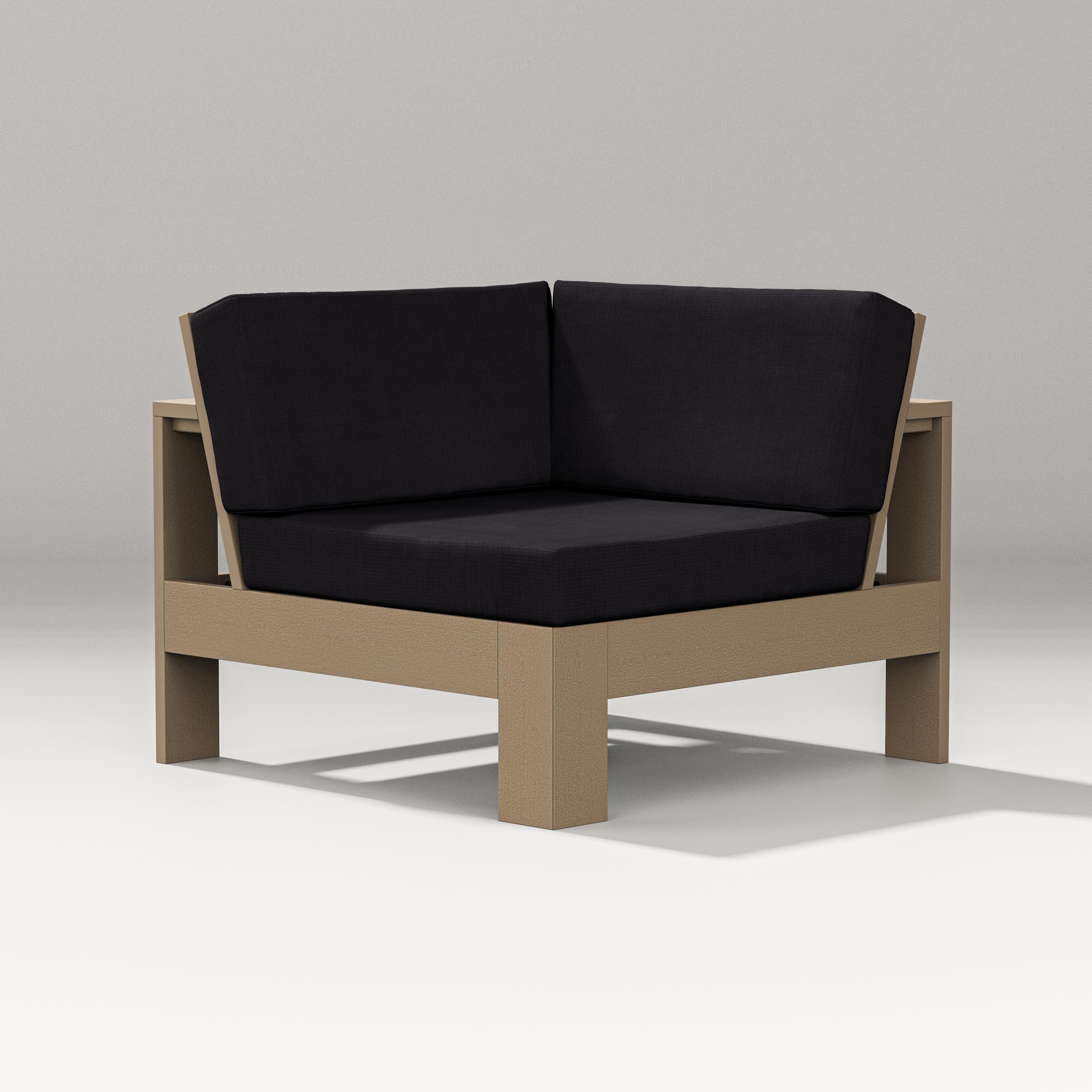 PW Designer Series Latitude Modular Corner Chair in Vintage Sahara / Midnight Linen