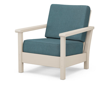 POLYWOOD® Harbour Deep Seating Chair in Sand / Ocean Teal