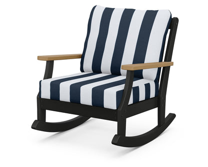 Braxton Deep Seating Rocking Chair - Black