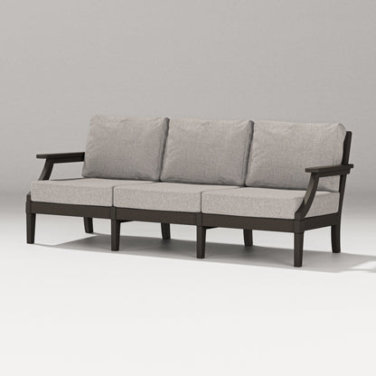 PW Designer Series Estate Sofa in Vintage Coffee / Weathered Tweed