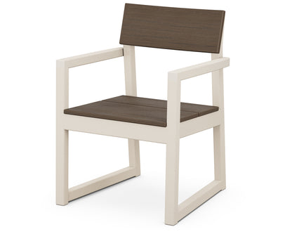 POLYWOOD® EDGE Dining Arm Chair in Sand / Kona
