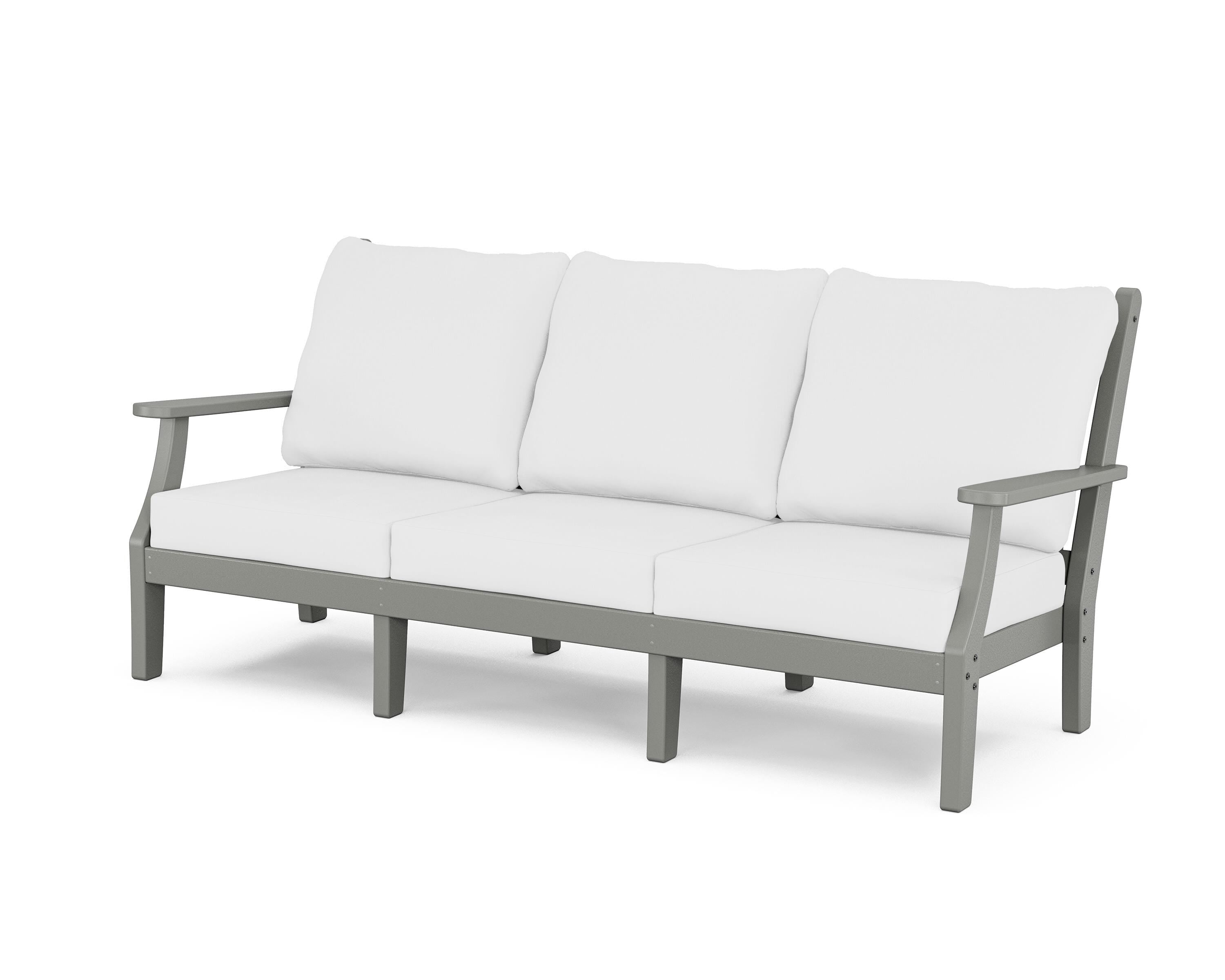 Country Living Wovendale Deep Seating Sofa in Slate Grey / Natural