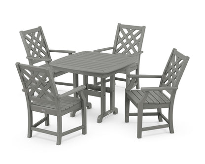 Country Living Wovendale 5-Piece Dining Set in Slate Grey